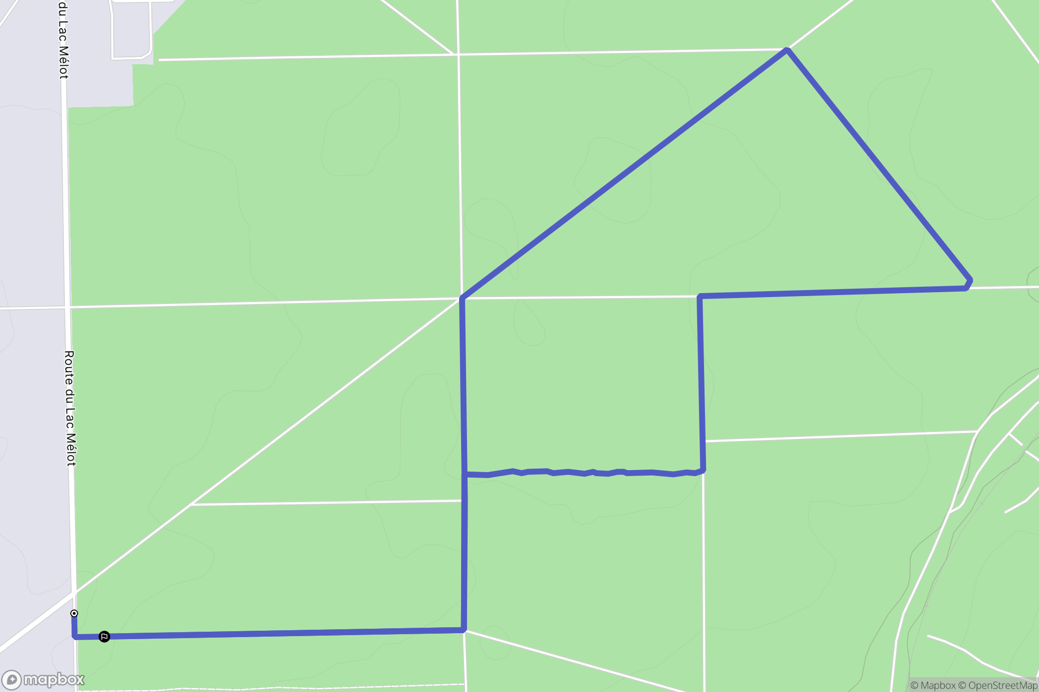 Mornac : carte du parcours de randonnée - France