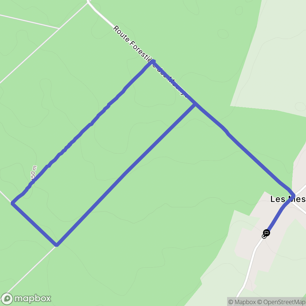 Puchay : carte du parcours de randonnée - France