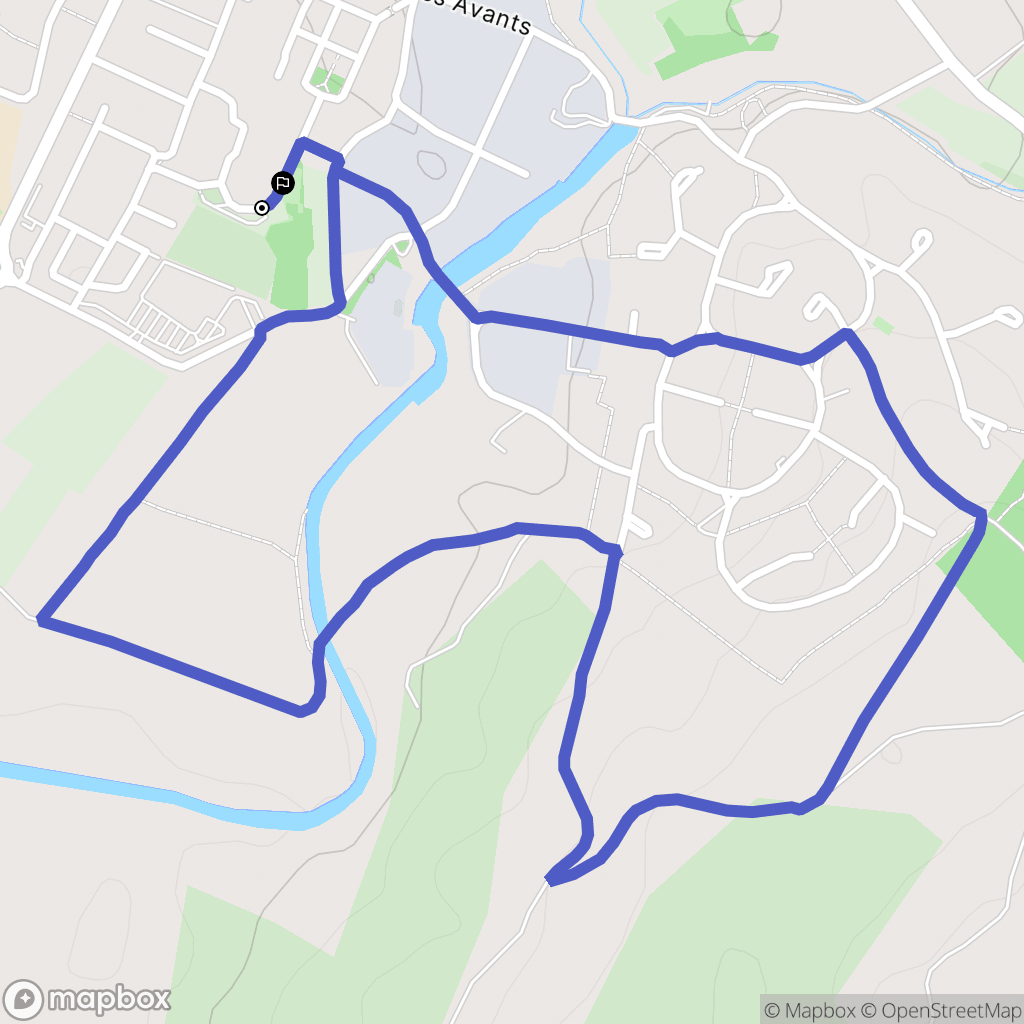Saint-Mathieu-de-Tréviers : carte du parcours de randonnée - France