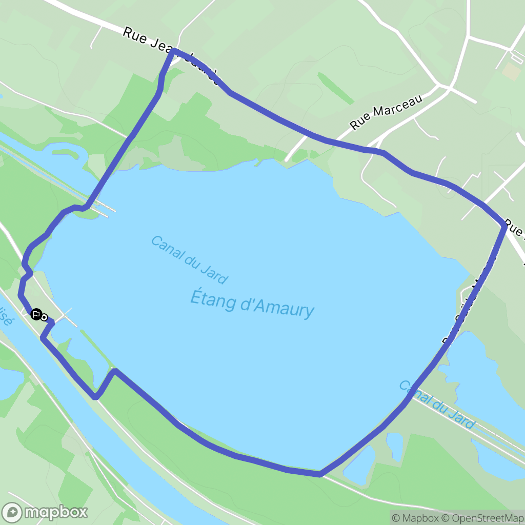 Condé sur l'Escaut : carte du parcours de randonnée - France