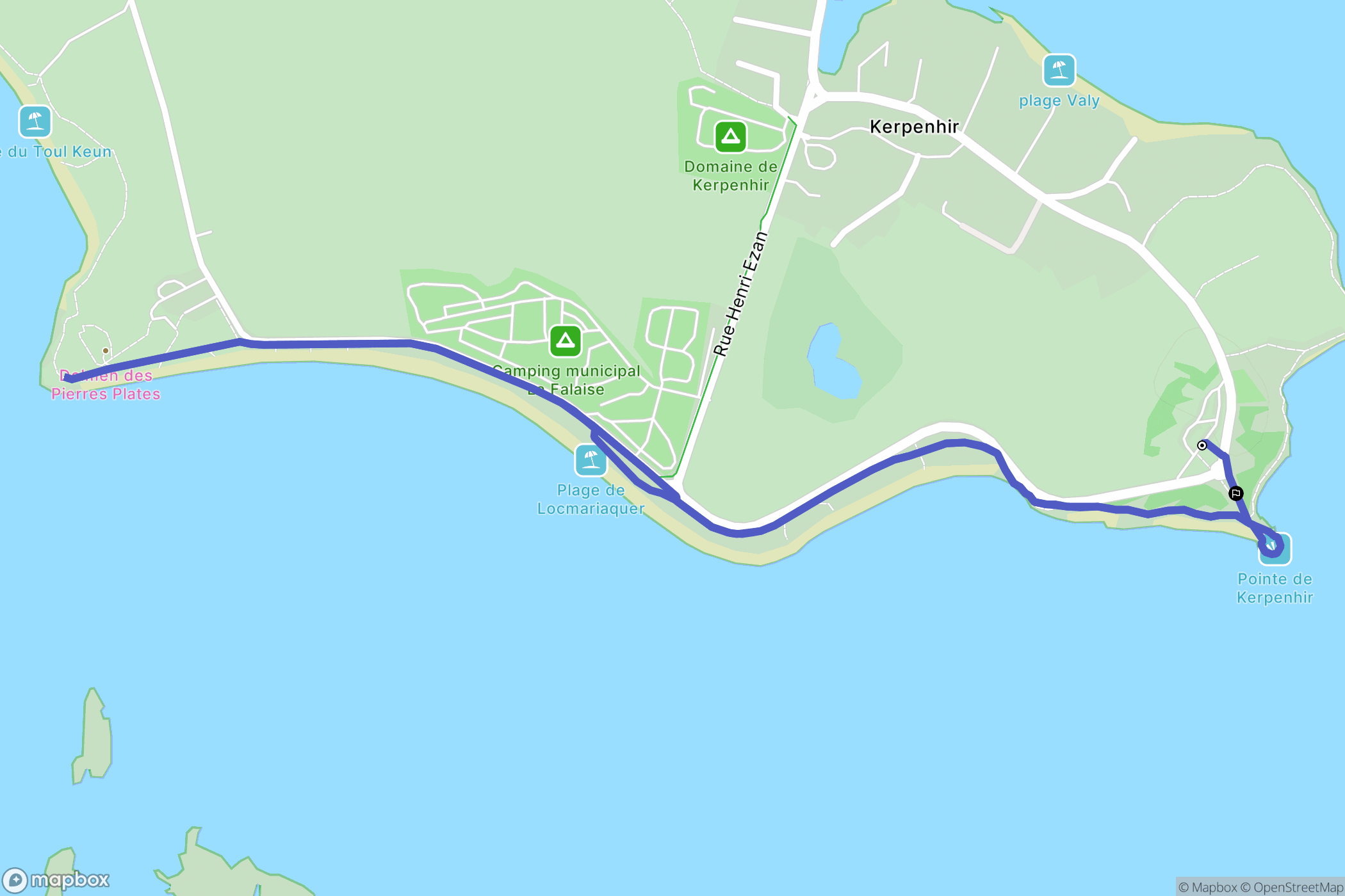 Locmariaquer: routekaart voor buitenactiviteiten - France
