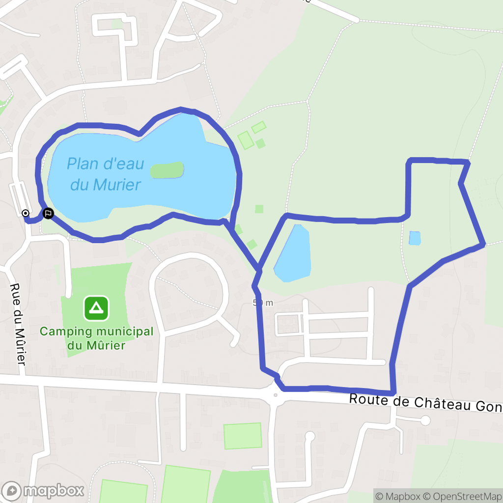 Craon : carte du parcours de randonnée - France