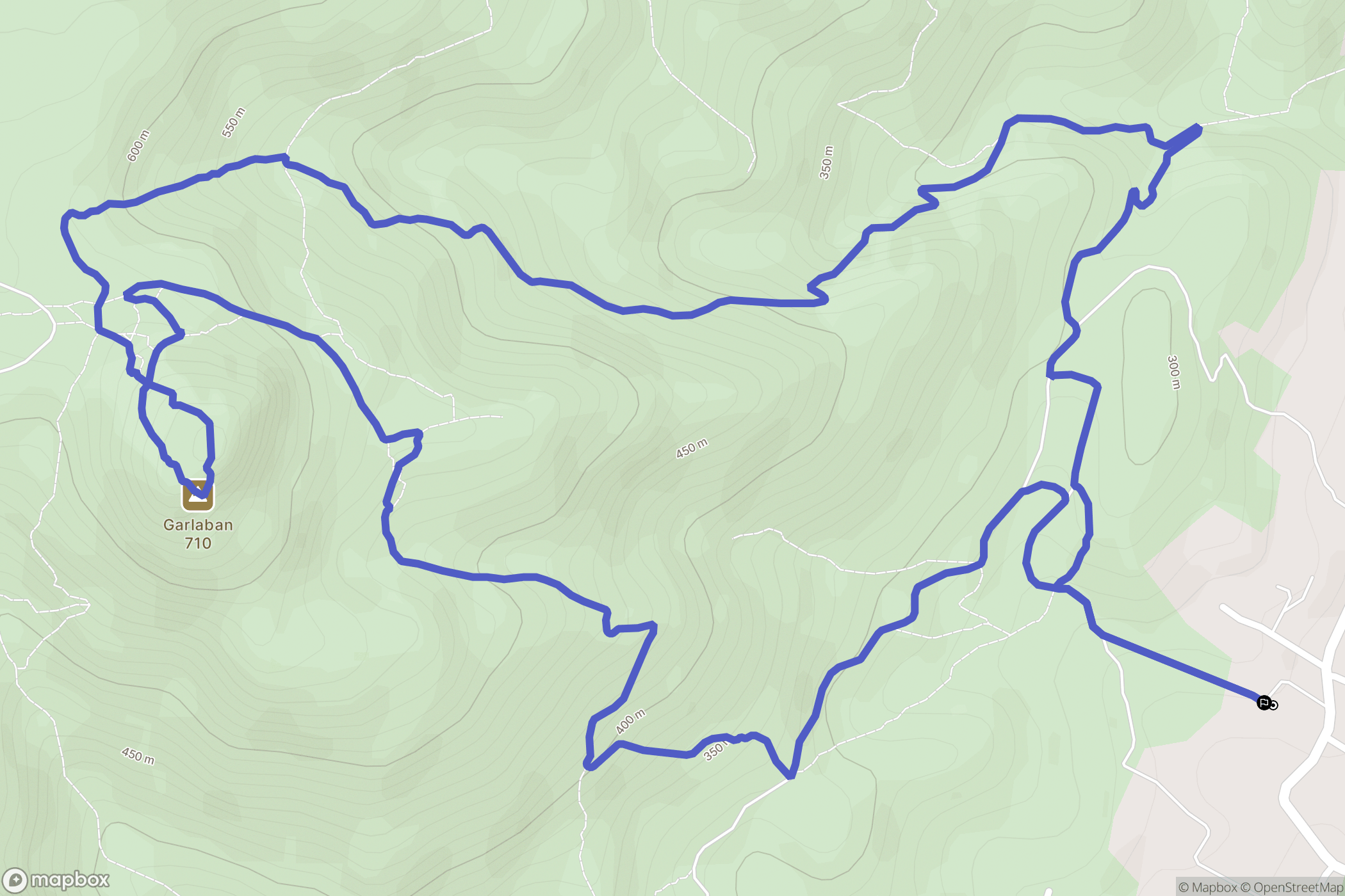 Pont de l'Etoile : carte du parcours de randonnée - France