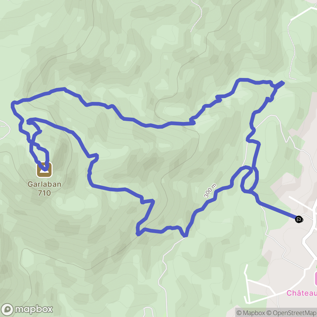 Pont de l'Etoile : carte du parcours de randonnée - France