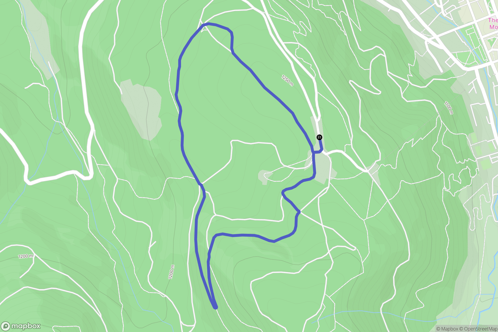 Mont-Dore : carte du parcours de randonnée - France