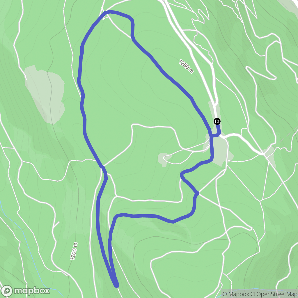 Mont-Dore : carte du parcours de randonnée - France