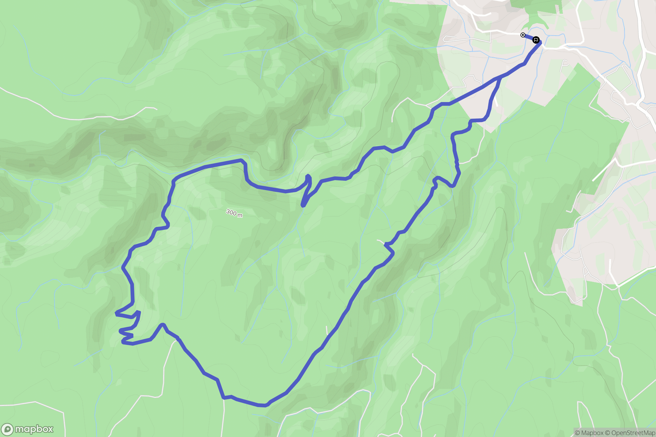 Saint-Montan : carte du parcours de randonnée - France