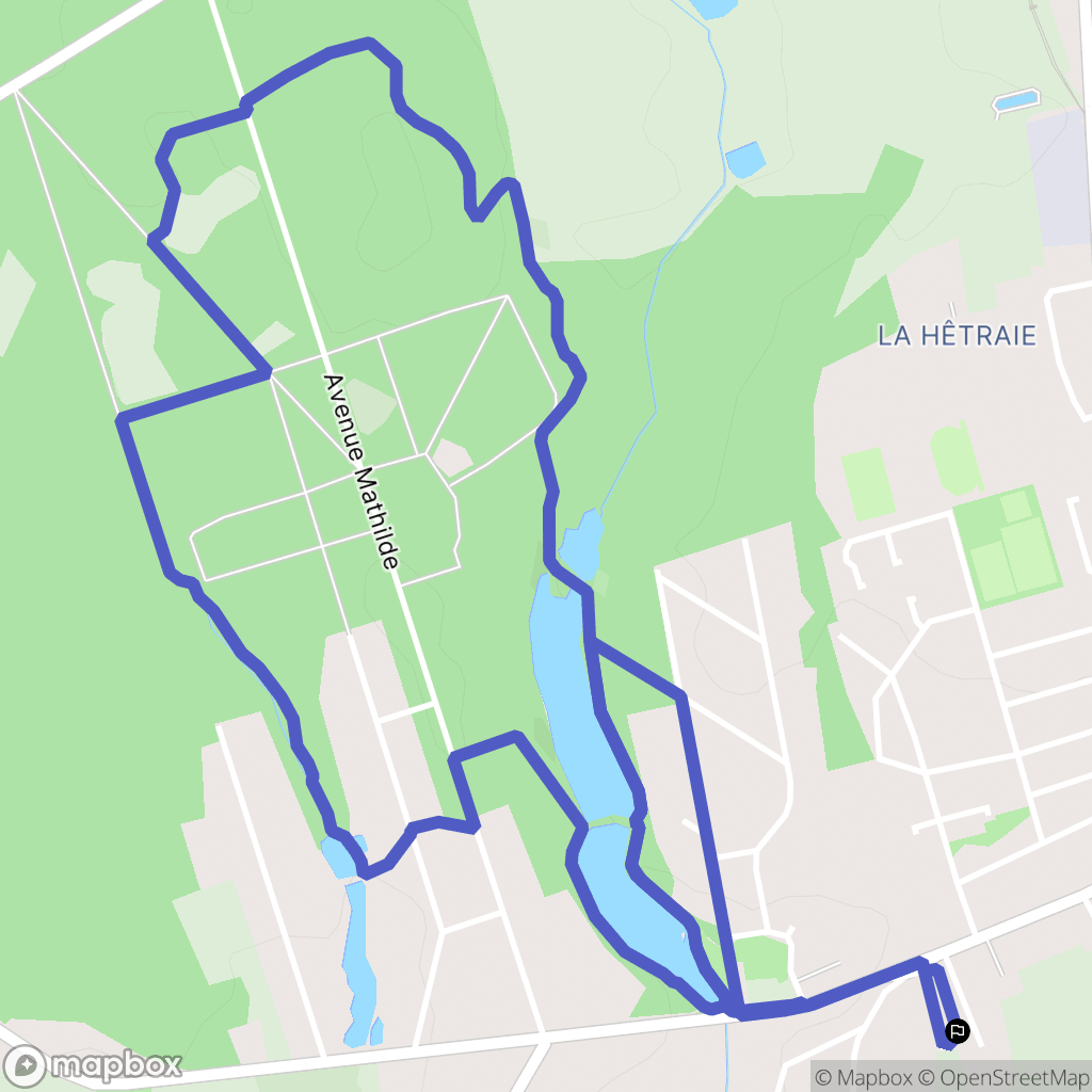 Forges-les-Eaux : carte du parcours de randonnée - France