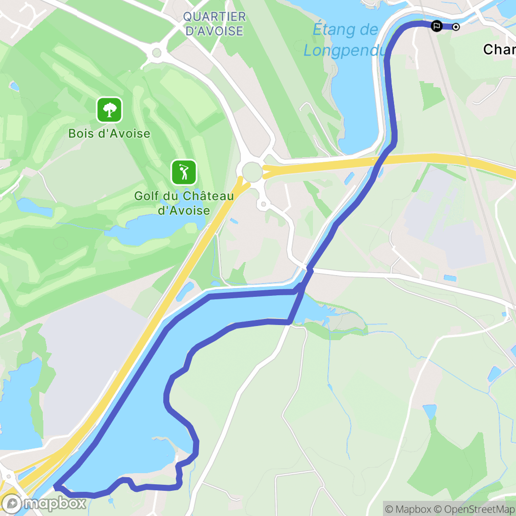 Écuisses : carte du parcours de randonnée - France