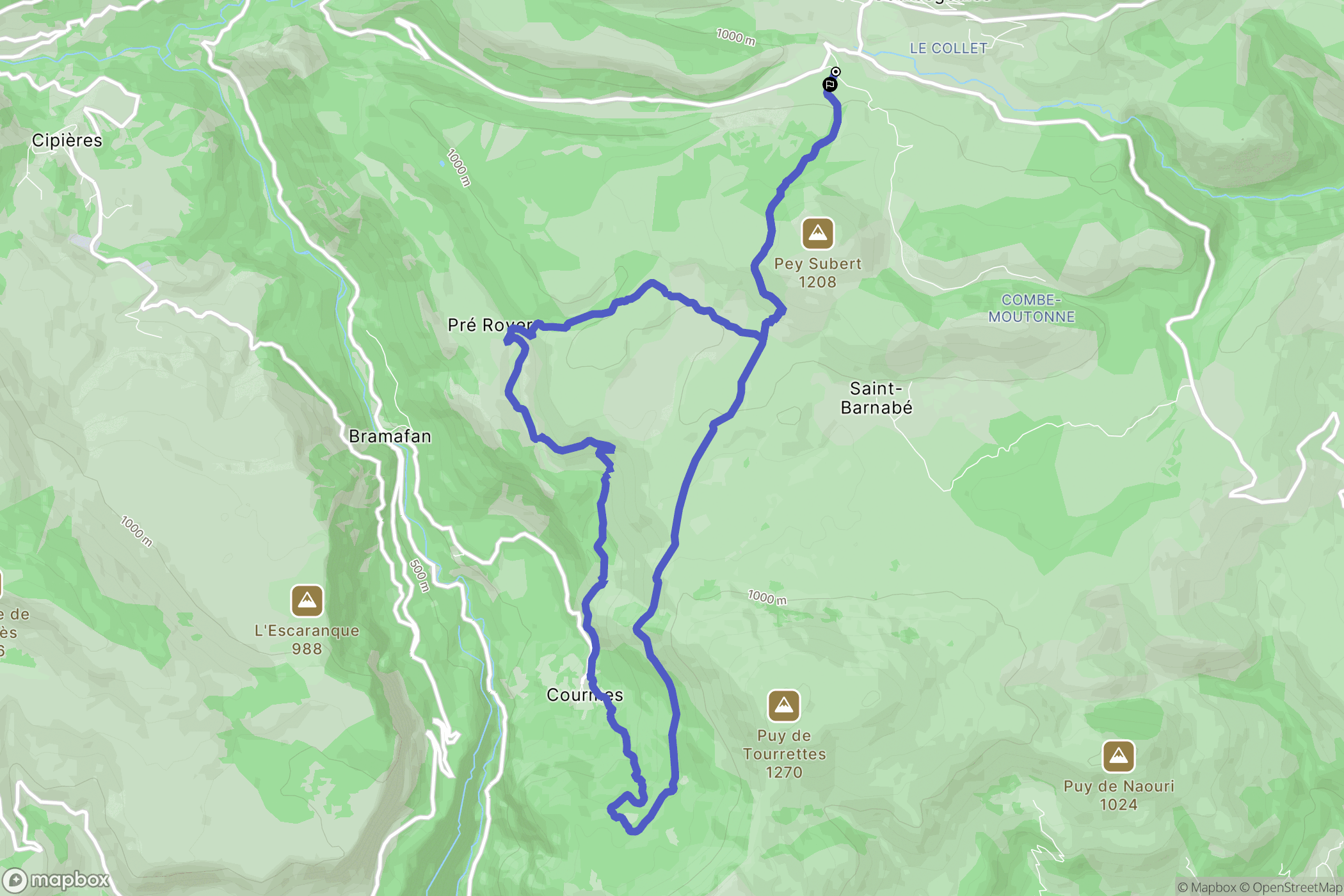 Coursegoules: routekaart voor buitenactiviteiten - France