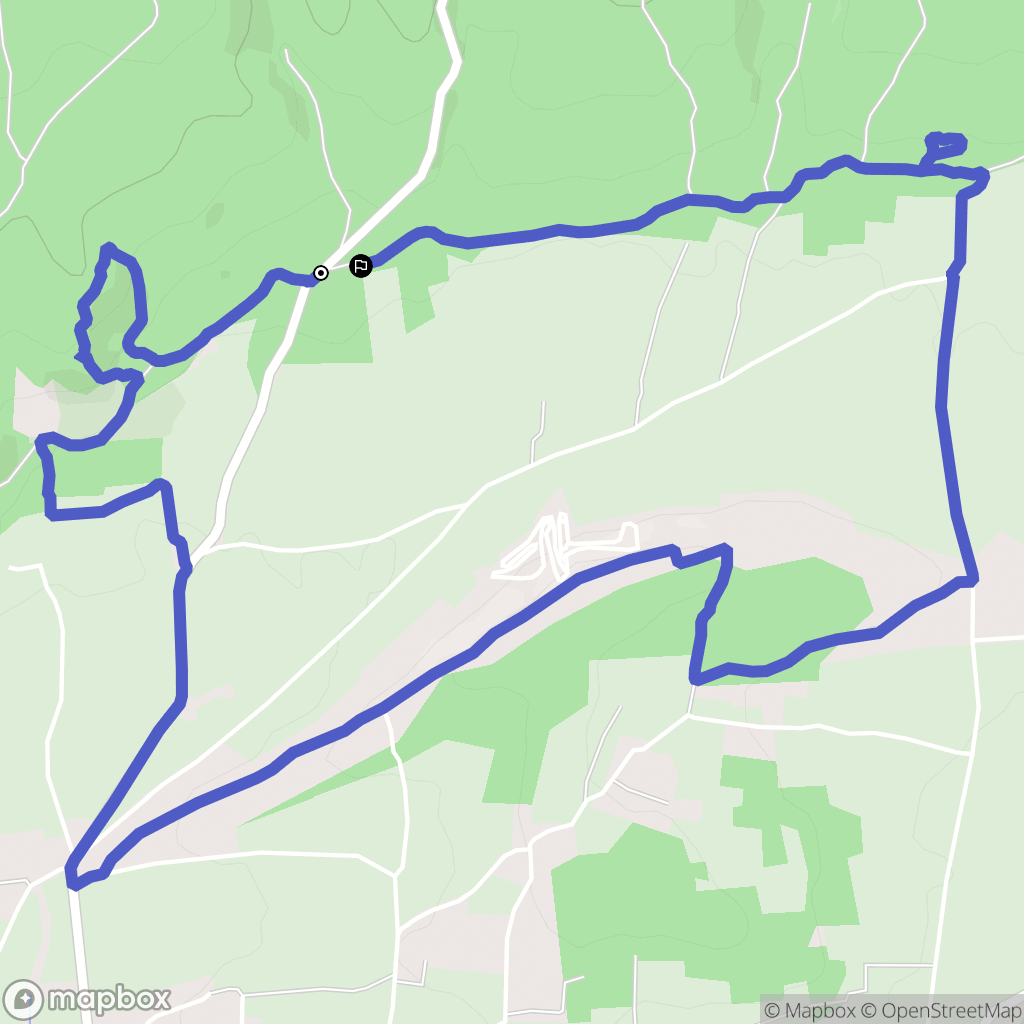 Saint-Quentin-la-Poterie : carte du parcours de randonnée - France