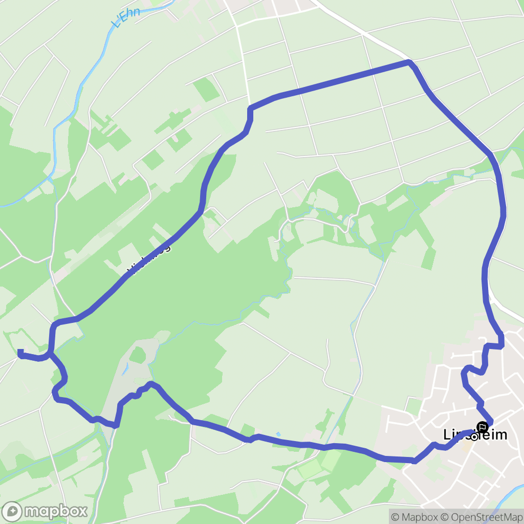 Lipsheim : carte du parcours de randonnée - France