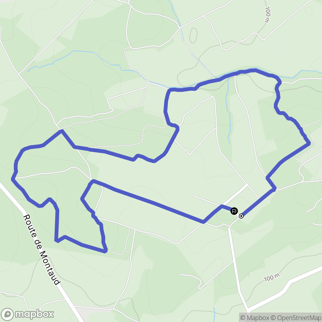 Castries : carte du parcours de randonnée - France