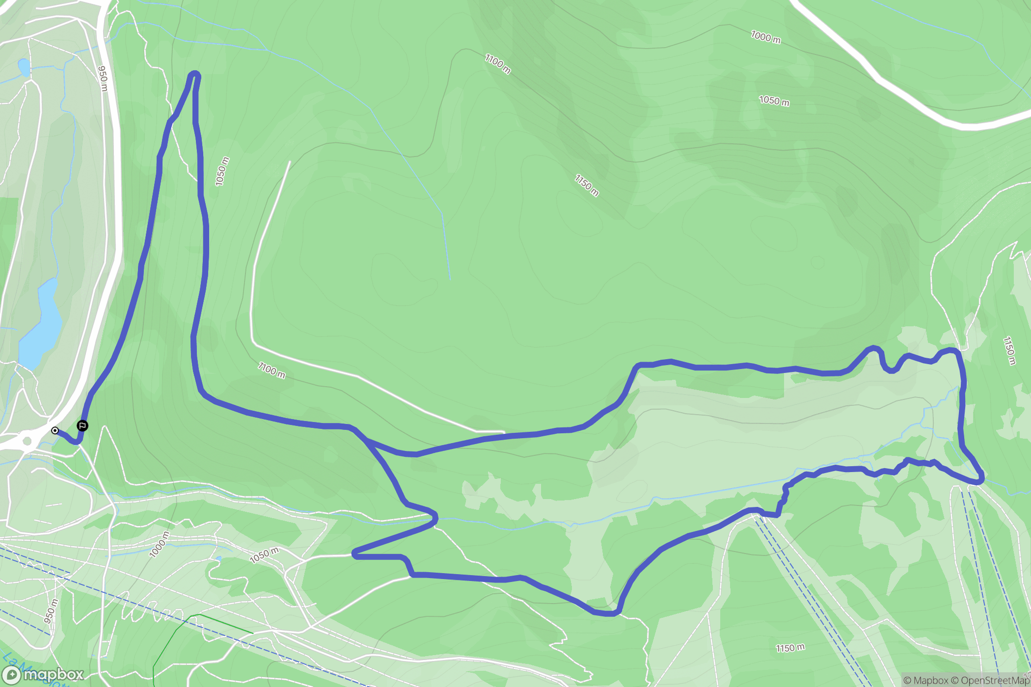 La Bresse : carte du parcours de randonnée - France