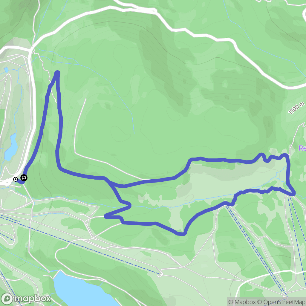 La Bresse : carte du parcours de randonnée - France