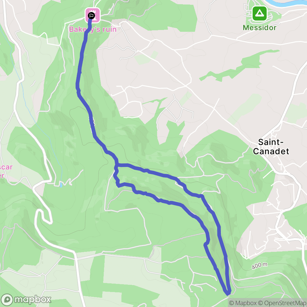 Le Puy-Sainte-Réparade : carte du parcours de randonnée - France