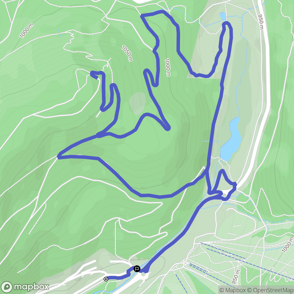 La Bresse : carte du parcours de randonnée - France