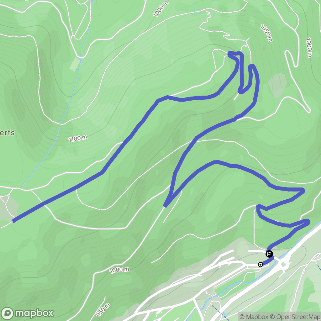 La Bresse : carte du parcours de randonnée - France