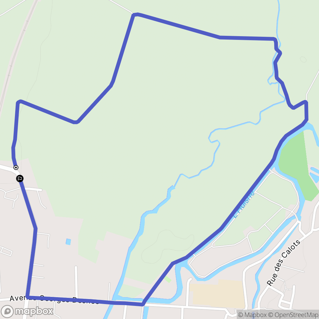 La Ferté-Bernard : carte du parcours de randonnée - France
