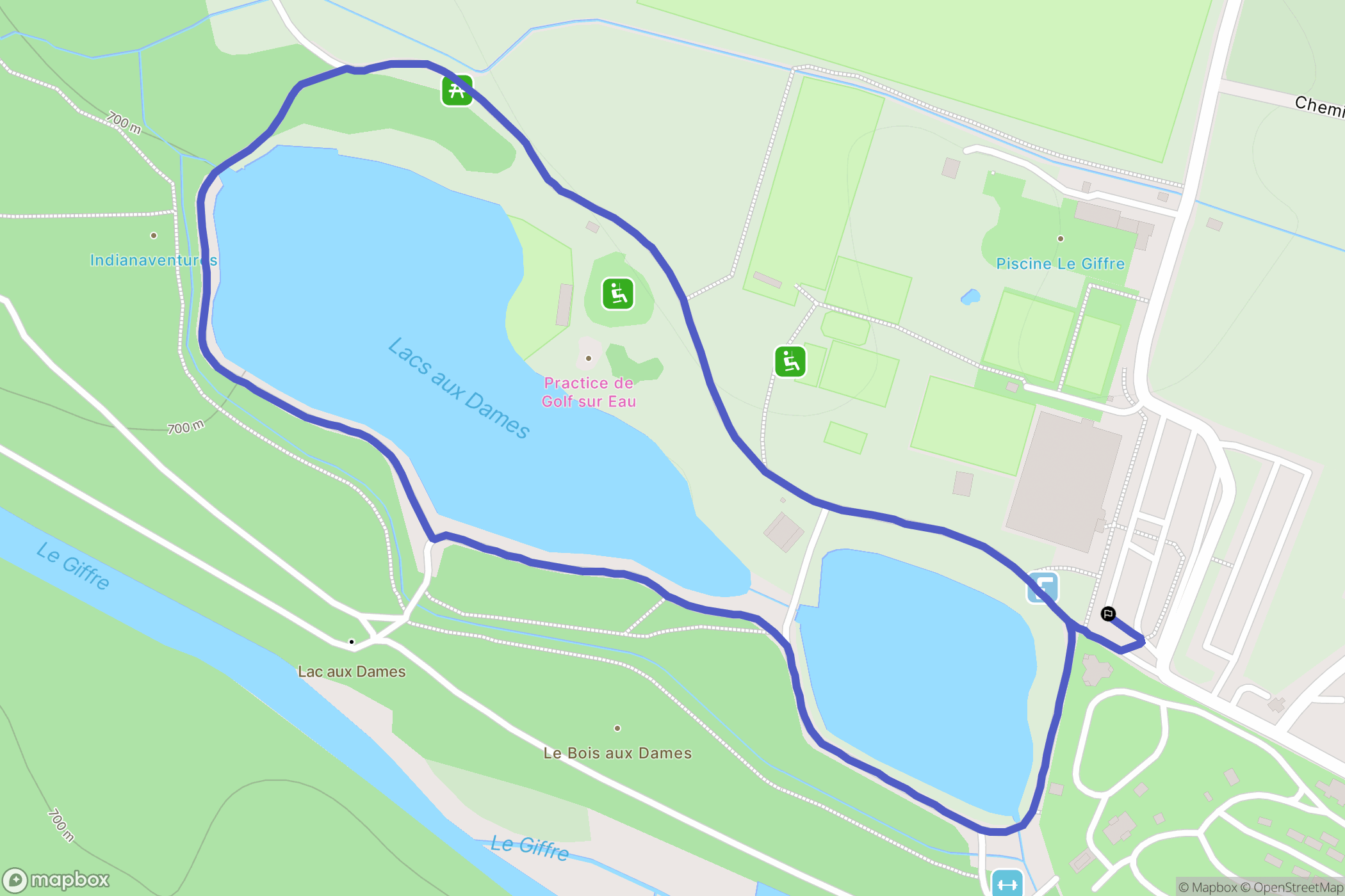 Samoëns : carte du parcours de randonnée - France