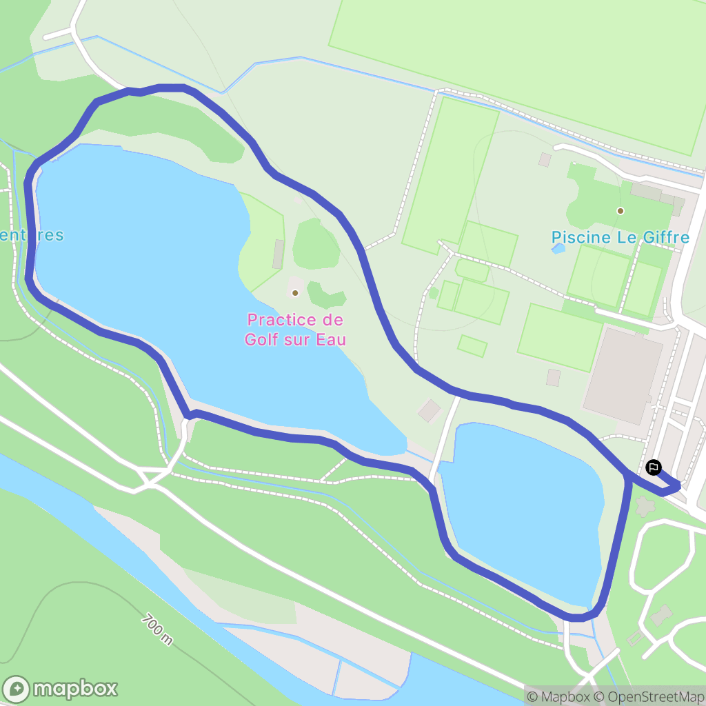 Samoëns : carte du parcours de randonnée - France