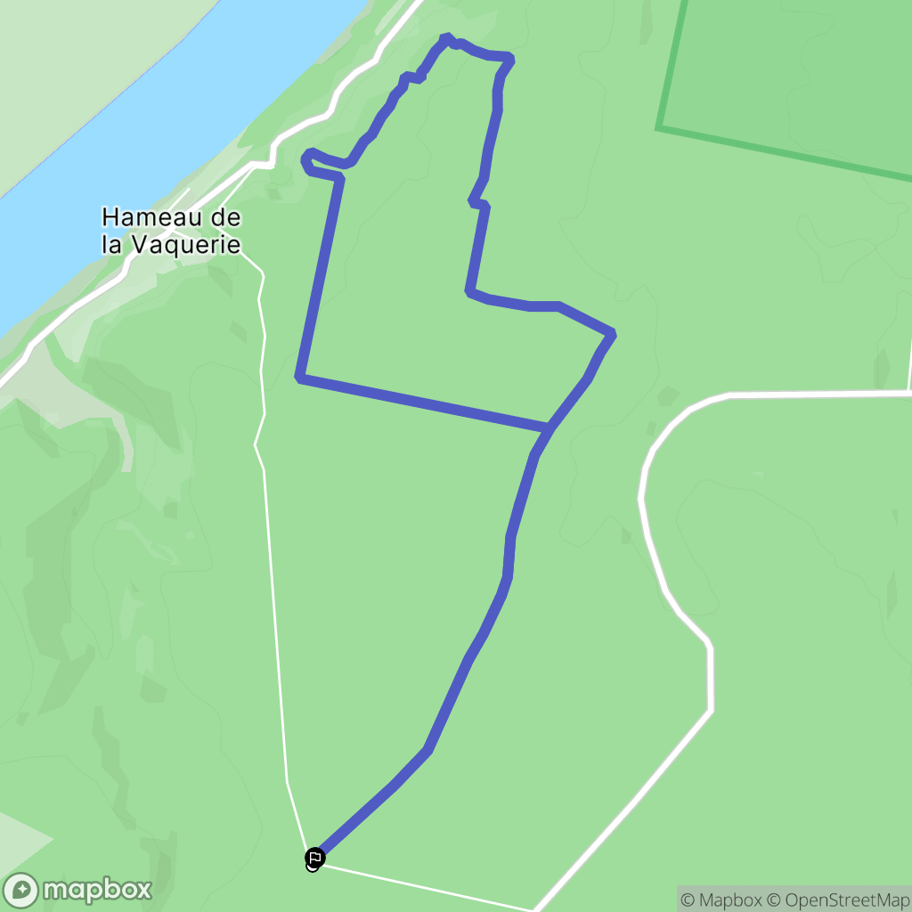 Vatteville-la-Rue : carte du parcours de randonnée - France