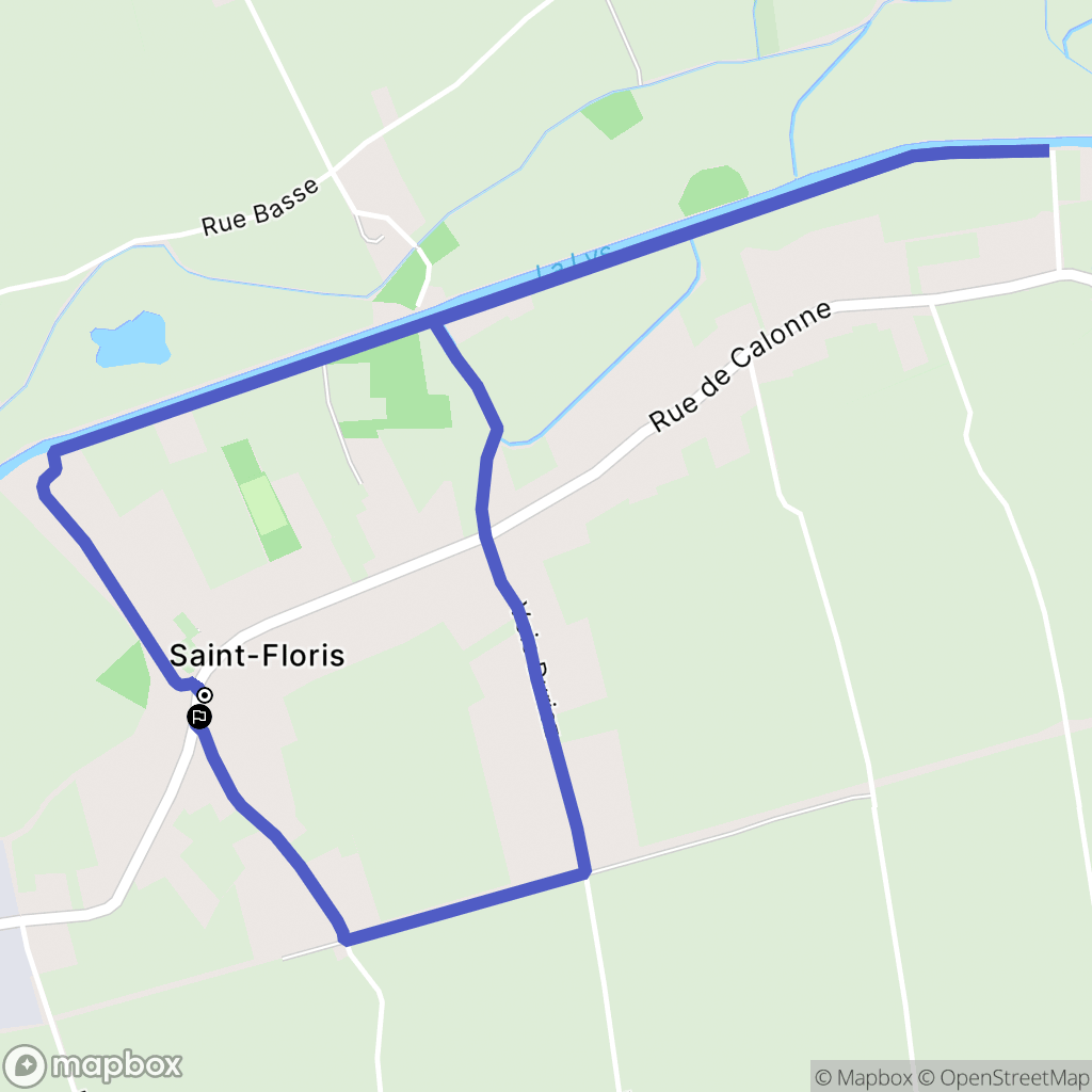 Saint-Floris : carte du parcours de randonnée - France