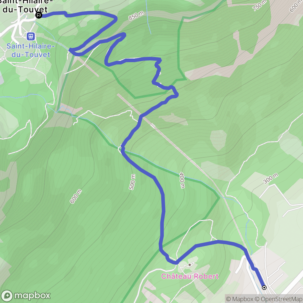 Lumbin : carte du parcours de randonnée - France