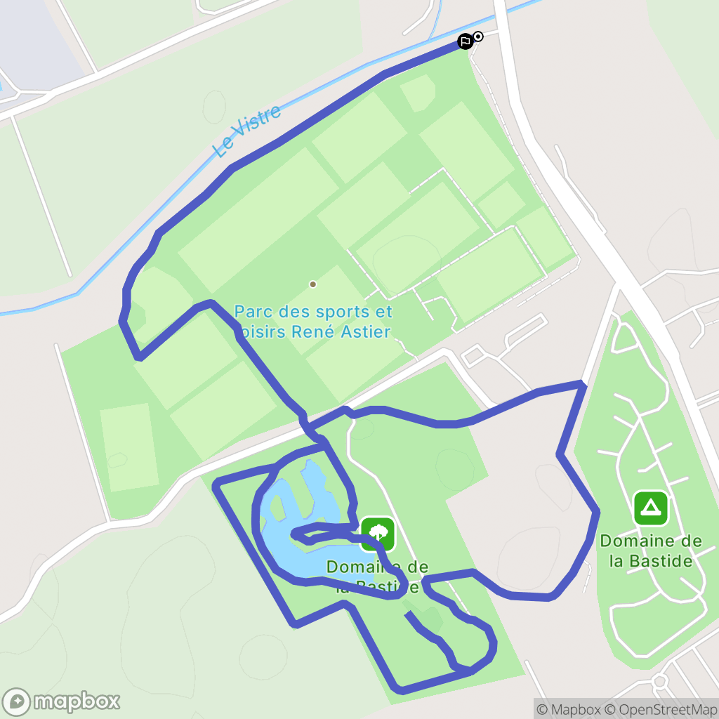 Nîmes : carte du parcours de randonnée - France