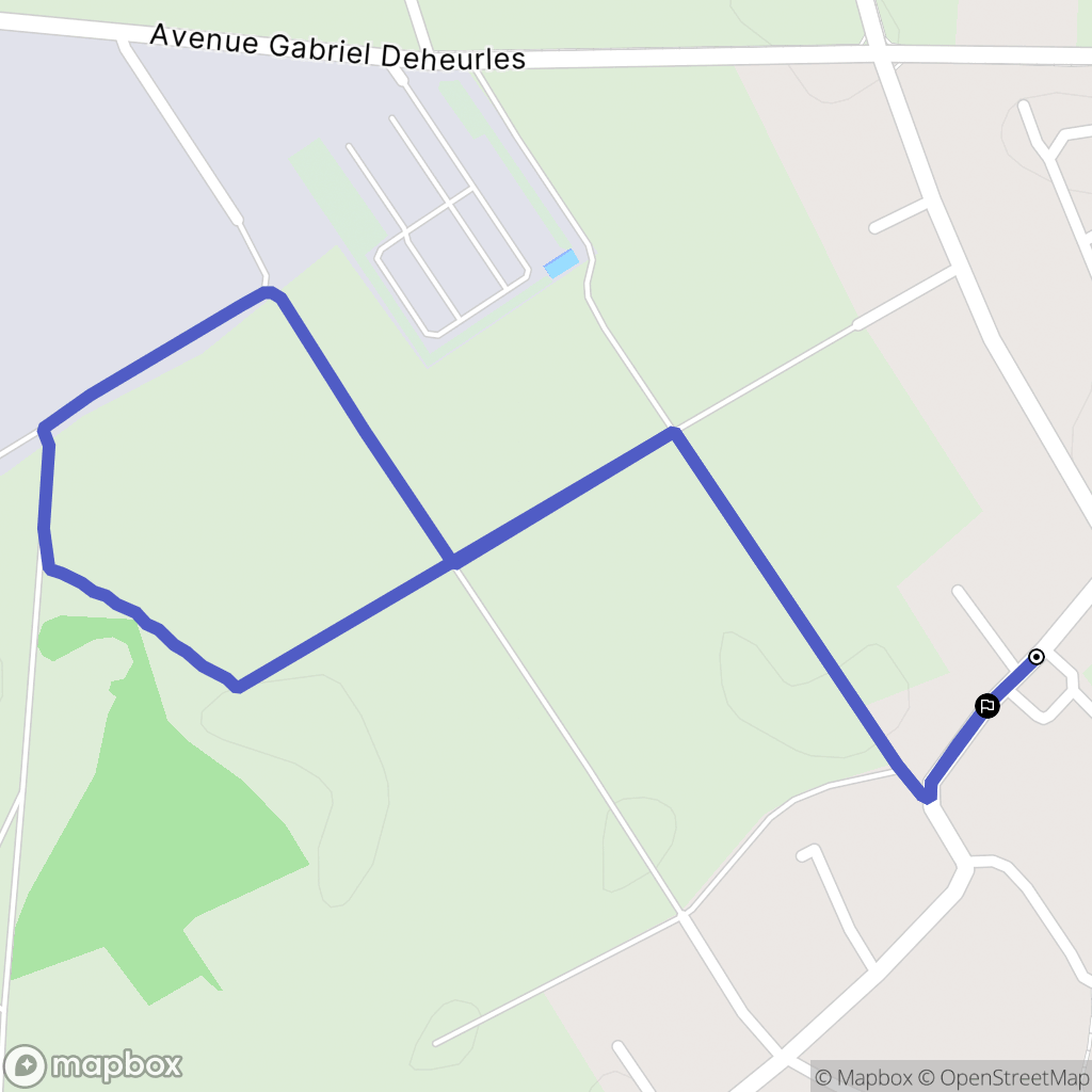 Rosières-prés-Troyes : carte du parcours de randonnée - France