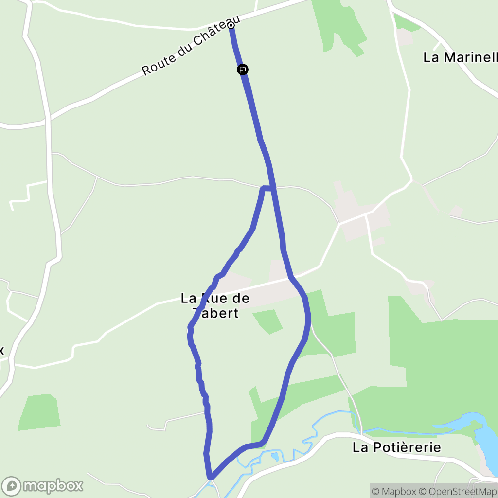 Gonneville-Le Theil : carte du parcours de randonnée - France