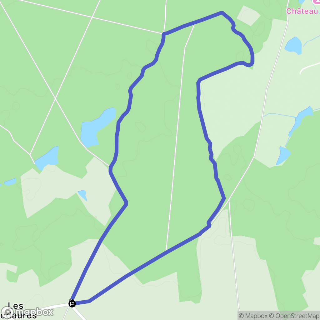 Trévol : carte du parcours de randonnée - France