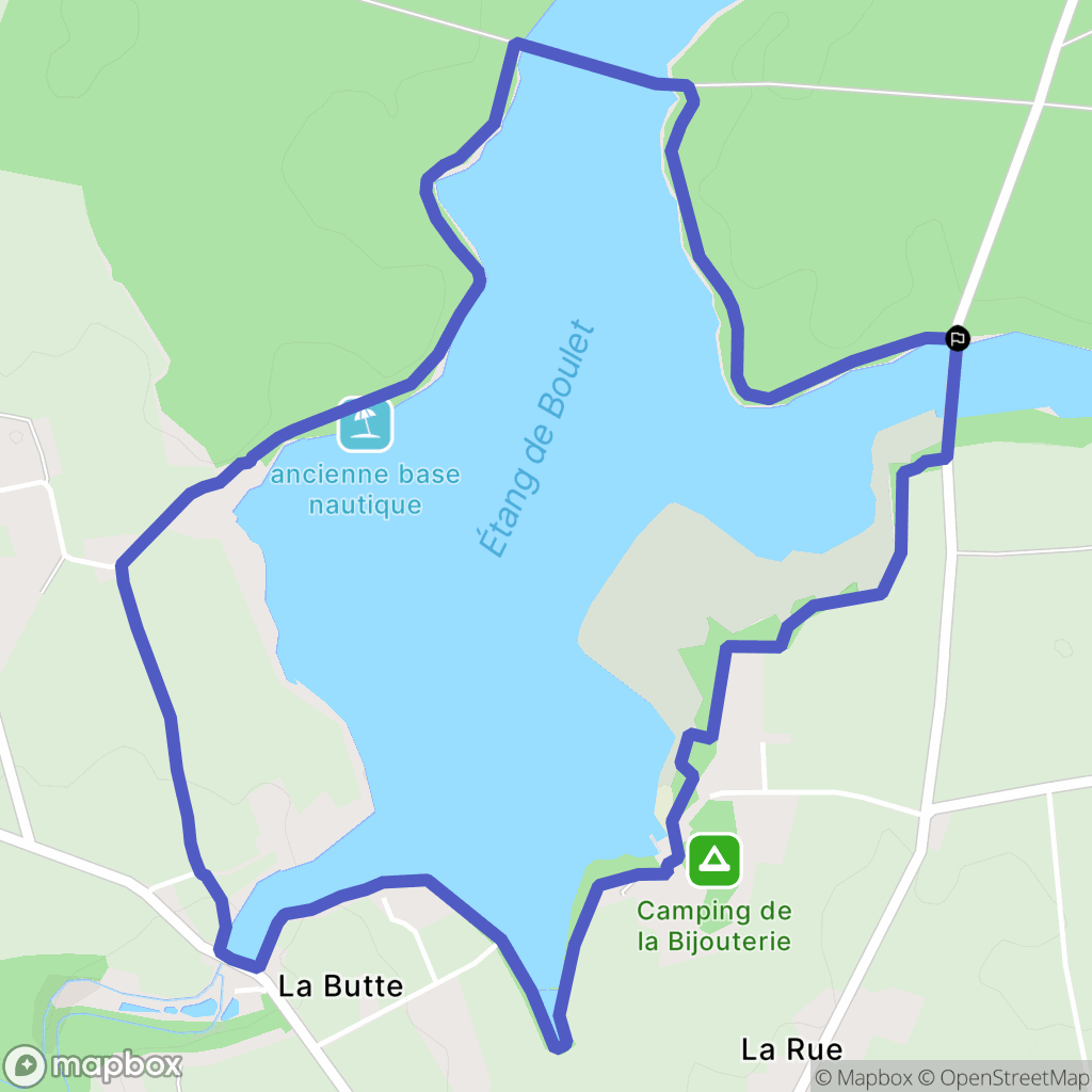 Feins : carte du parcours de randonnée - France