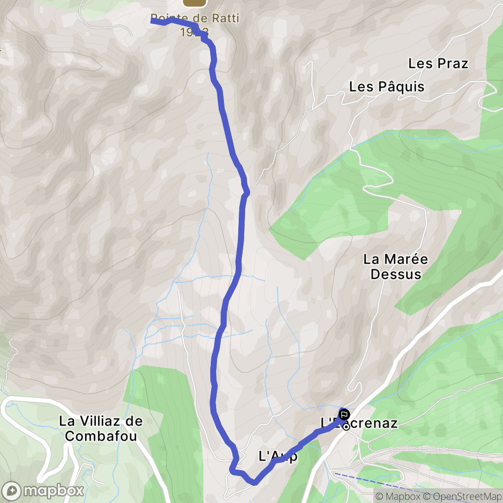 La Côte d'Arboz: routekaart voor buitenactiviteiten - France