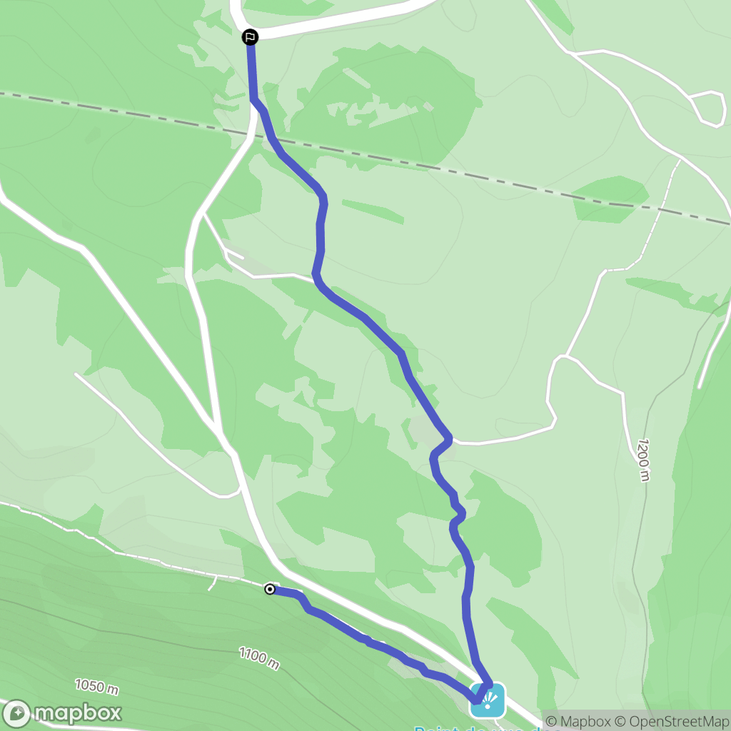 Belleydoux : carte du parcours de randonnée - France