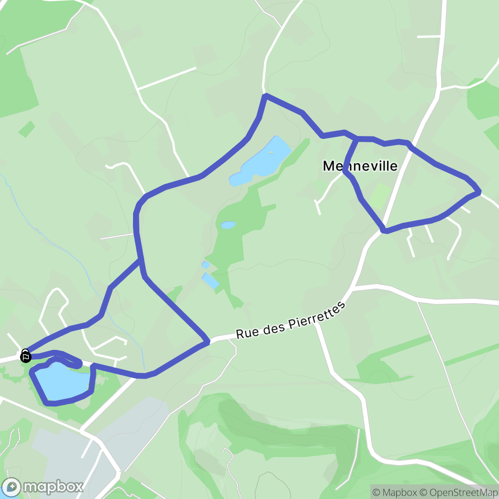 Desvres : carte du parcours de randonnée - France
