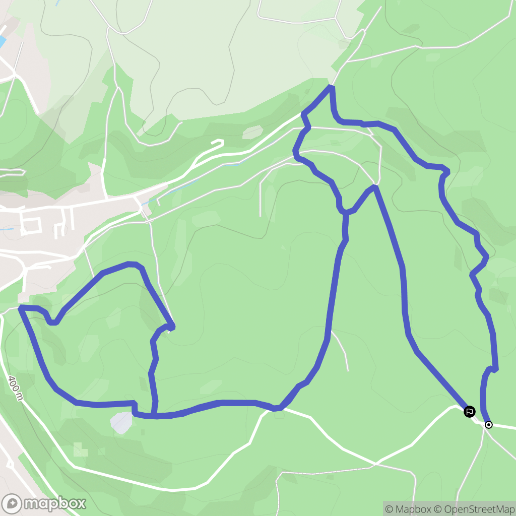 Épinal : carte du parcours de randonnée - France