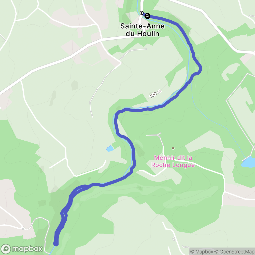 Saint Anne du Houlin : carte du parcours de randonnée - France