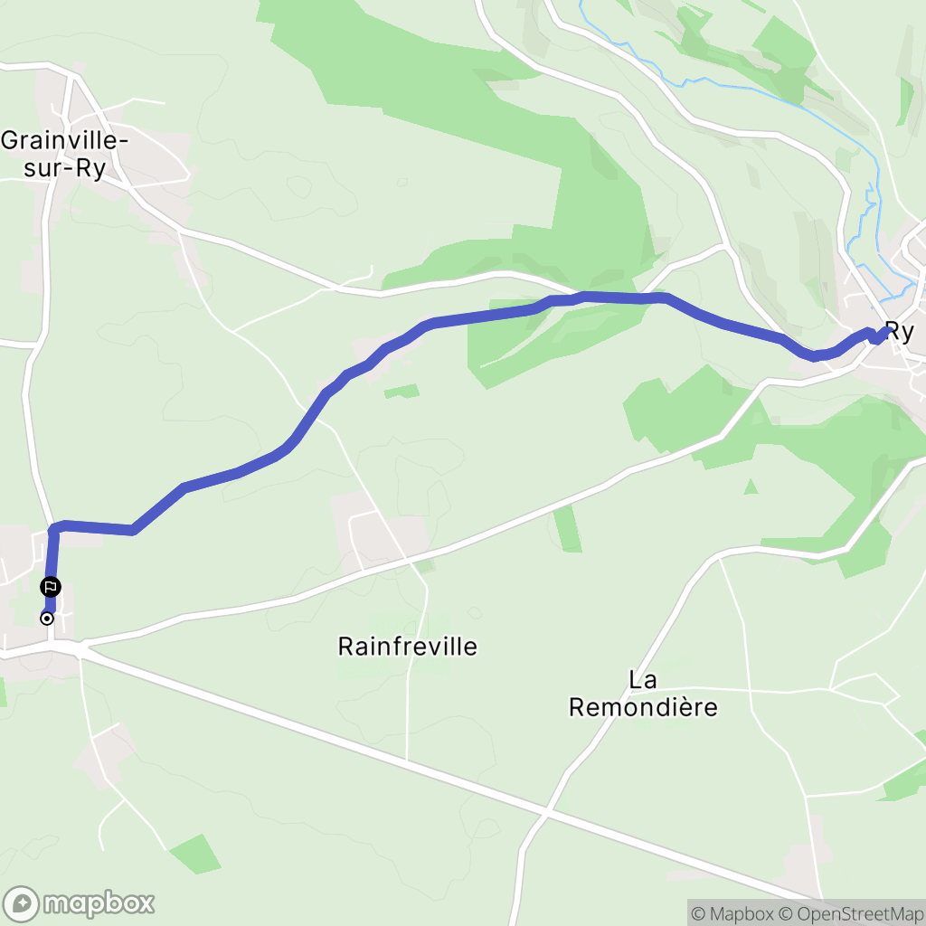 Martainville-Épreville : carte du parcours de randonnée - France