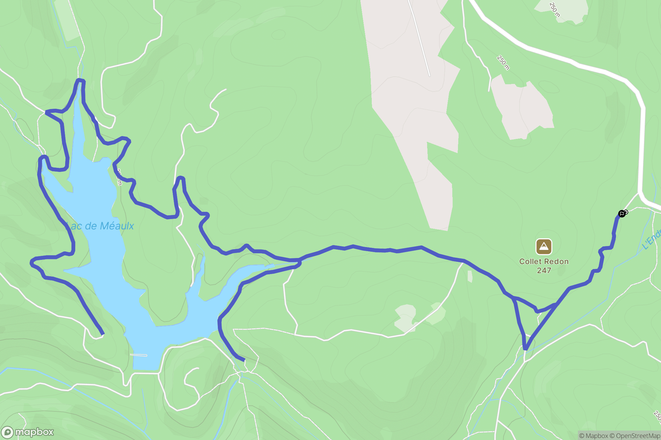 Saint Paul en Forêt : carte du parcours de randonnée - France