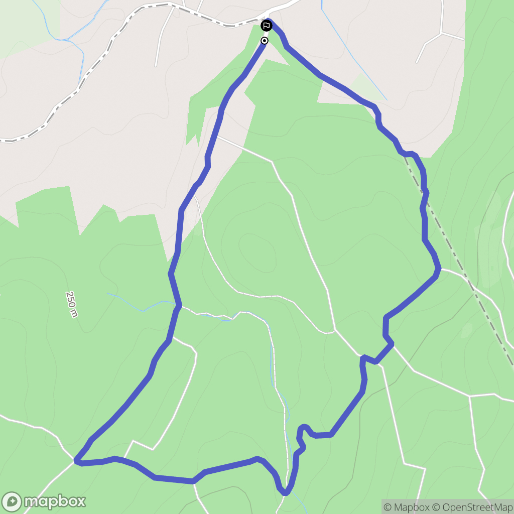 Barjac : carte du parcours de randonnée - France