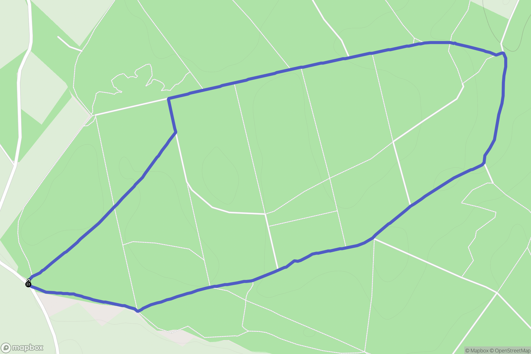 Creuse : carte du parcours de randonnée - France