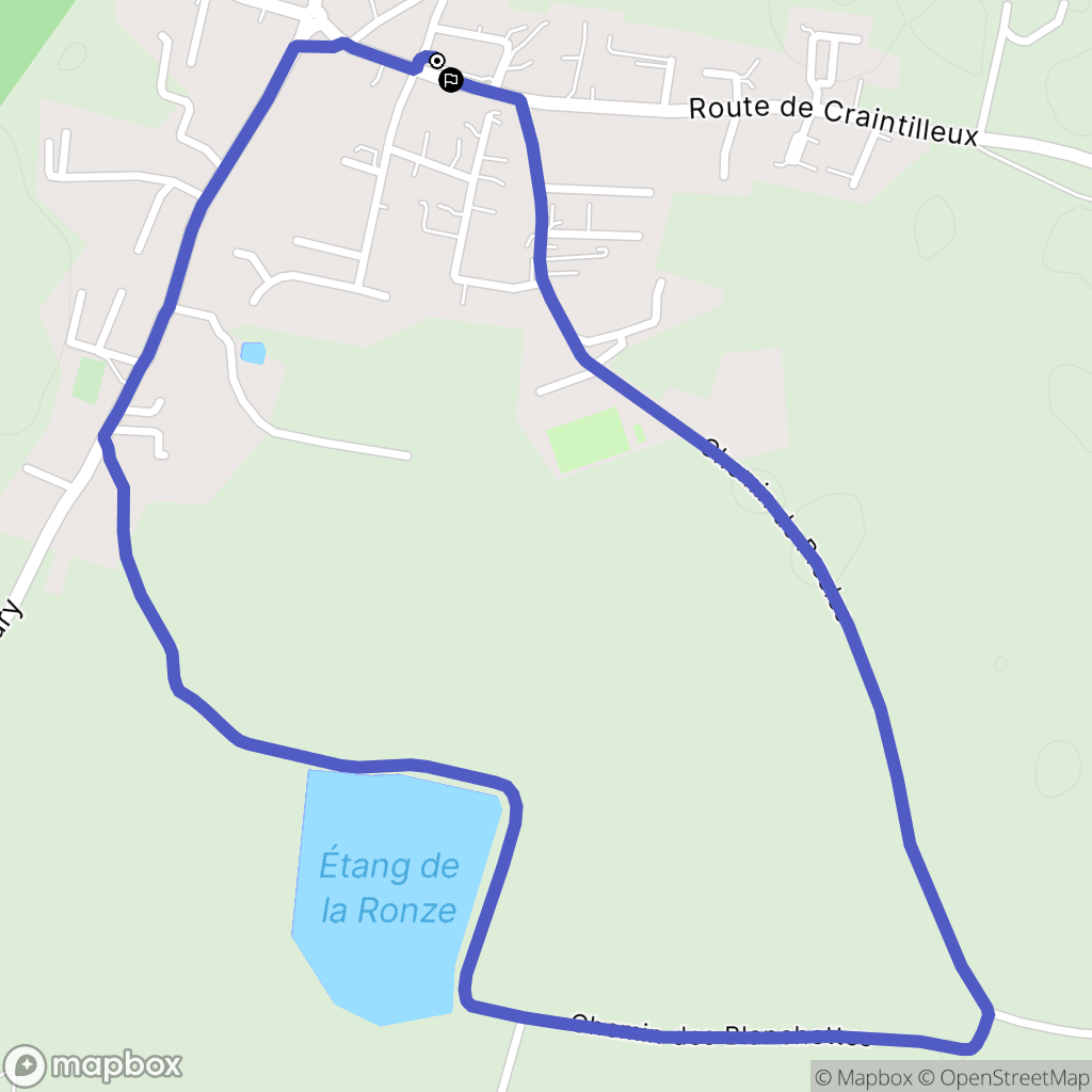 L'Hôpital-le-Grand : carte du parcours de randonnée - France
