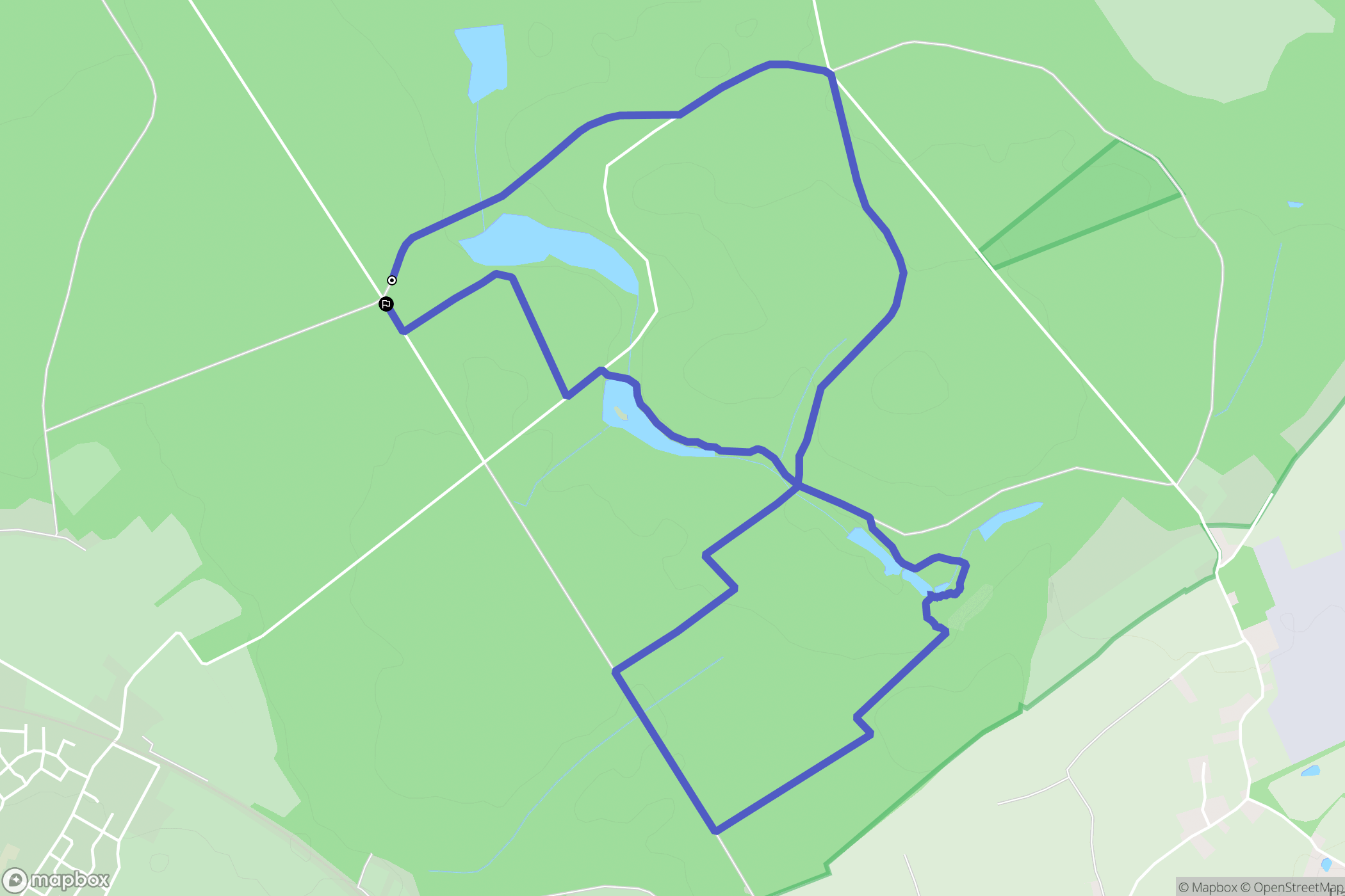 Arques : carte du parcours de randonnée - France