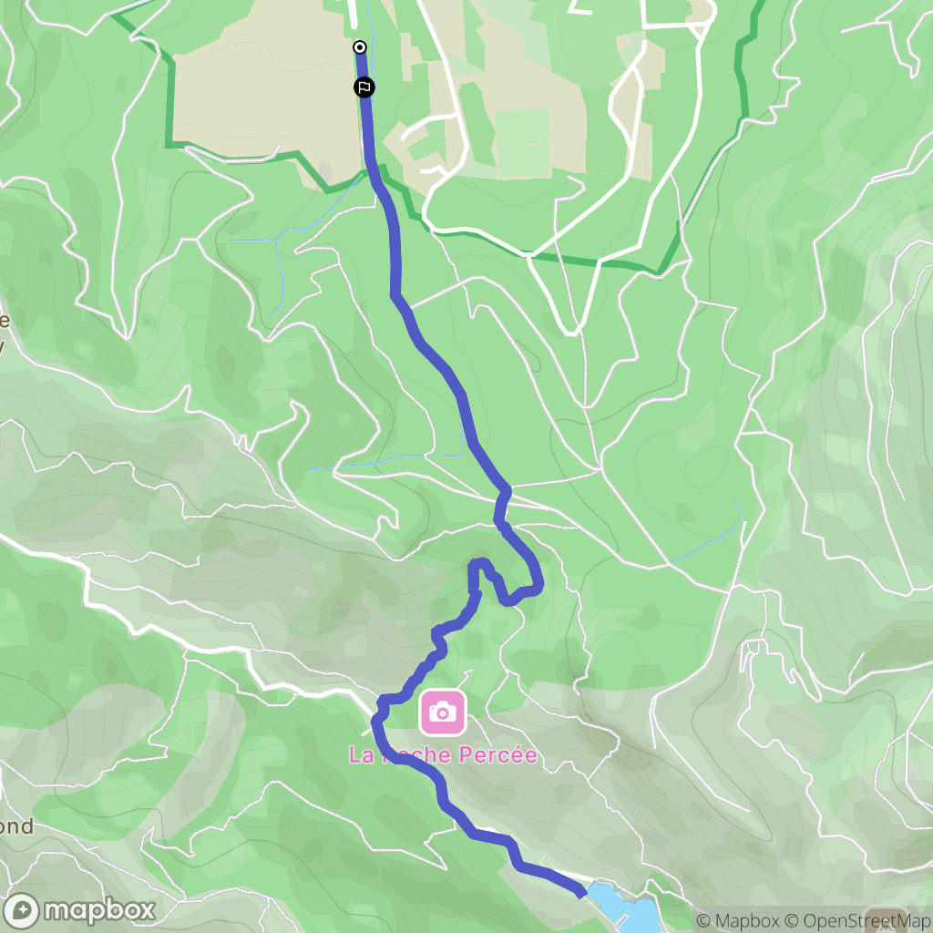 Luminy : carte du parcours de randonnée - France