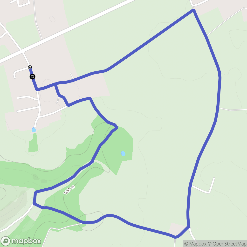 Senneville-sur-Fécamp : carte du parcours de randonnée - France