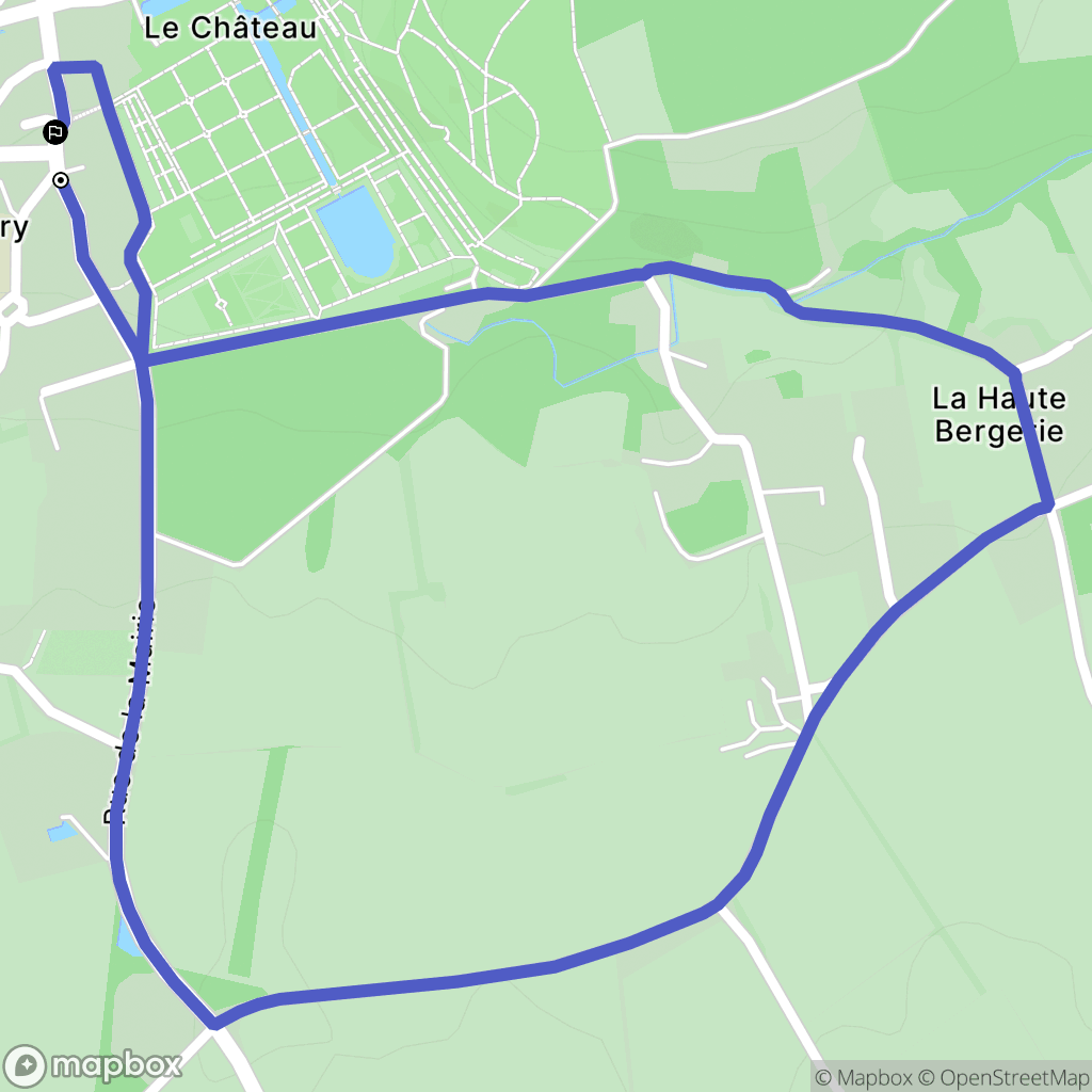 Villandry : carte du parcours de randonnée - France