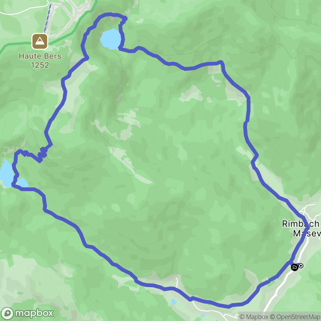 Rimbach-prés-Masevaux : carte du parcours de randonnée - France