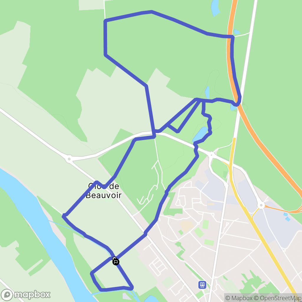 Briare : carte du parcours de randonnée - France