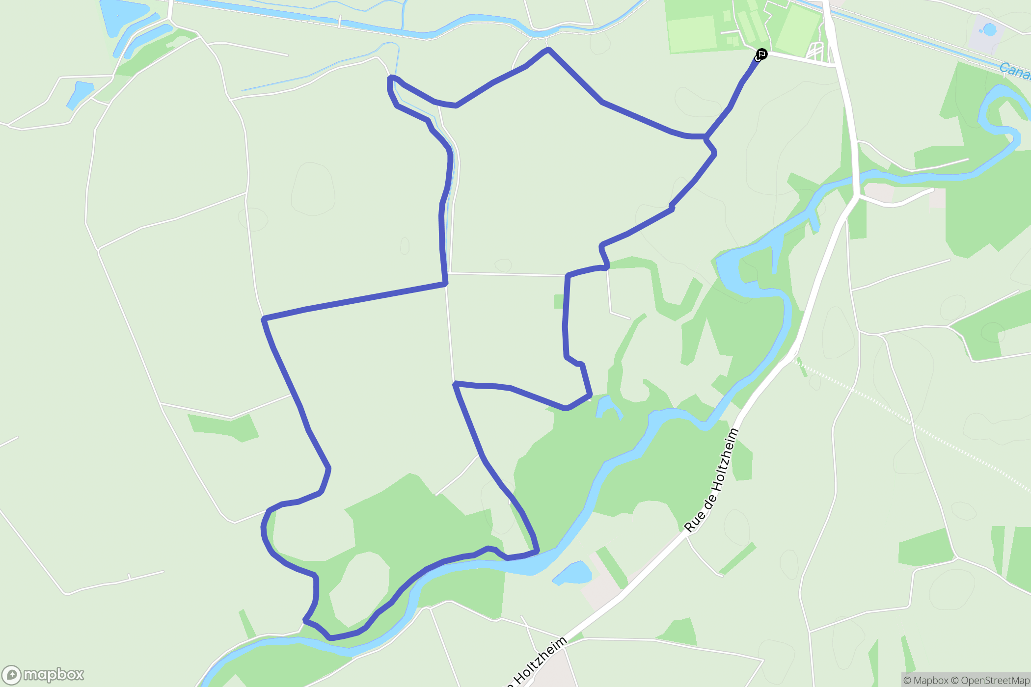 Wolfisheim : carte du parcours de randonnée - France